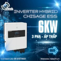  Inverter Hybrid Chisage Ess 6kw - 3 Pha - Áp thấp