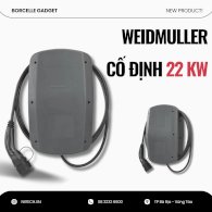 Sạc Ô Tô Điện Weidmuller Cố Định 22 KW Kèm cáp sạc dài 7.5m theo tiêu chuẩn type 2 IEC 62196 Mode 3