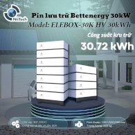 Pin lưu trữ Bettenergy 30kWh áp cao | Pin Lithium 307.2V-100Ah