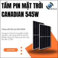 Tấm Pin Năng Lượng Mặt Trời Canadian 545W