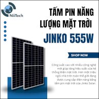 Tấm Pin Năng Lượng Mặt Trời Jinko 555W