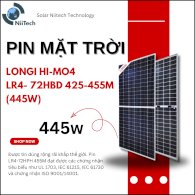 PIN NĂNG LƯỢNG MẶT TRỜI LONGI HI-MO 4 LR4-72HBD 425-455M  (445W)