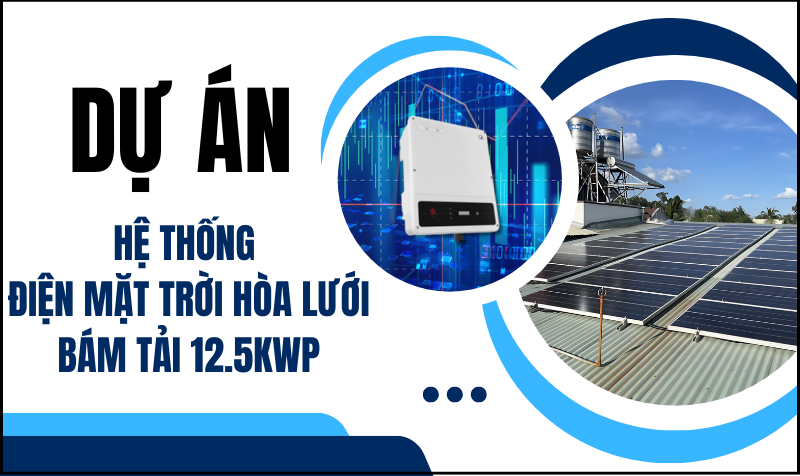 Niitech Technology - Hoàn Thiện Lắp Đặt Hệ Thống Điện Mặt Trời Hòa Lưới Bám Tải 12.5kWp