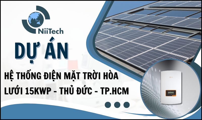 HỆ THỐNG ĐMT TÒA NHÀ CHO THUÊ 15KWP - QUẬN THỦ ĐỨC - TP.HCM