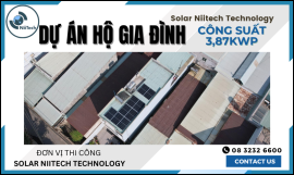 DỰ ÁN HỘ GIA ĐÌNH VỚI CÔNG SUẤT 3.87KWP