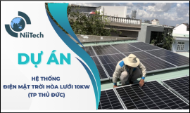 Hệ thống ĐMT hòa lưới 10kW dãy phòng trọ 10 phòng TP Thủ Đức