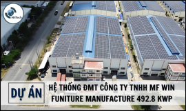 HỆ THỐNG ĐMT CÔNG  TY TNHH MF WIN FUNITURE  MANUFACTURE 492.8 Kwp