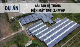 CẢI TẠO SỬA CHỮA HỆ THỐNG ĐIỆN MẶT TRỜI 1MW TẠI HUYỆN CÙ LAO DUNG TỈNH SÓC TRĂNG