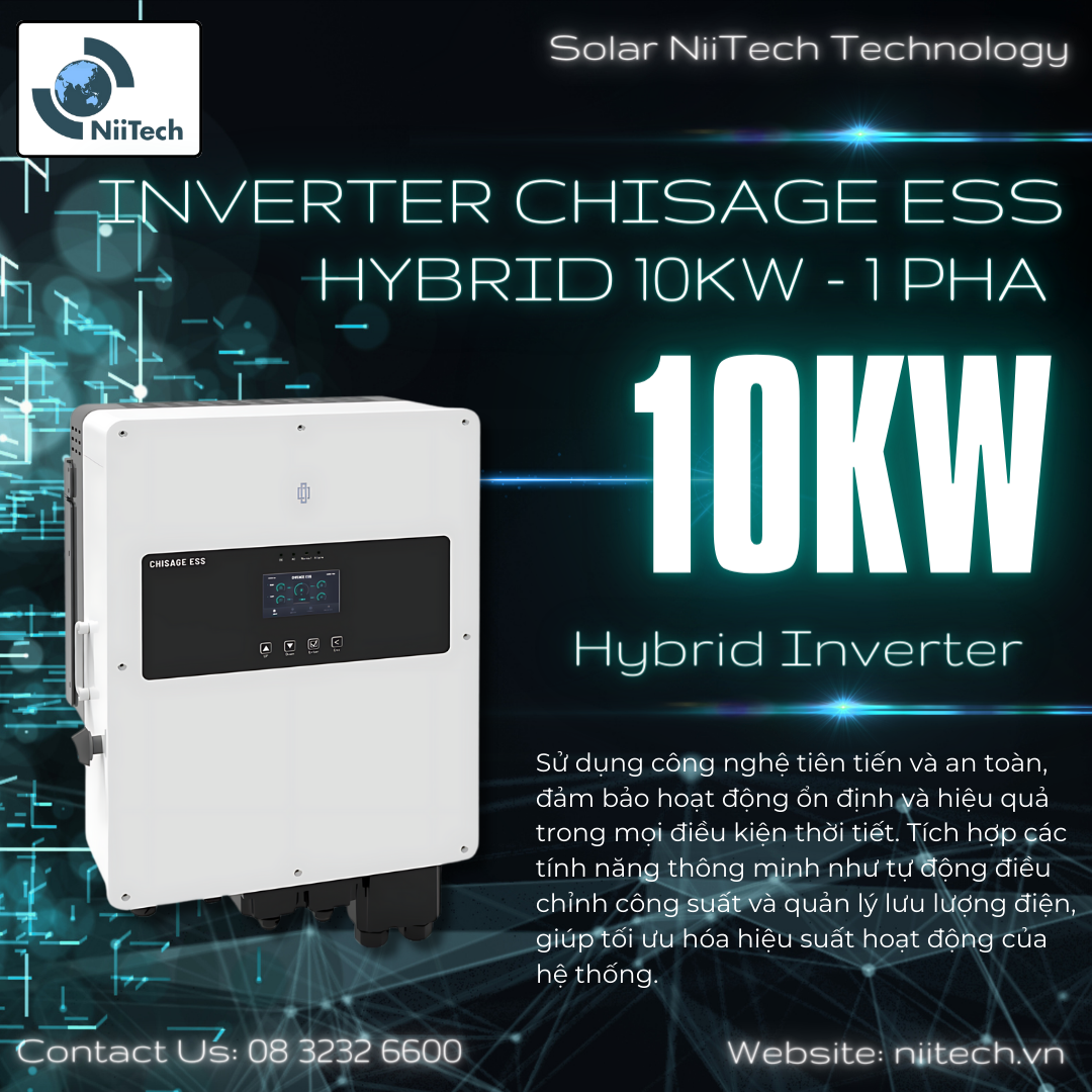 INVERTER CHISAGE ESS 10KW 1PHA HYBRID JUP 10G2 LE 